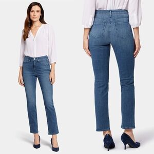 NYDJ Sheri Slim High Rise‎ Denim Jeans, Landslide Wash - Size 10P